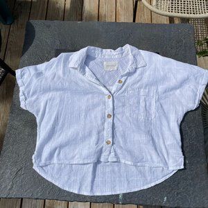 White Short Sleeve Top